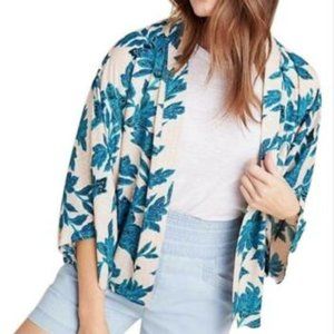 Anthropologie Open-front Floral Kimono (One Size)